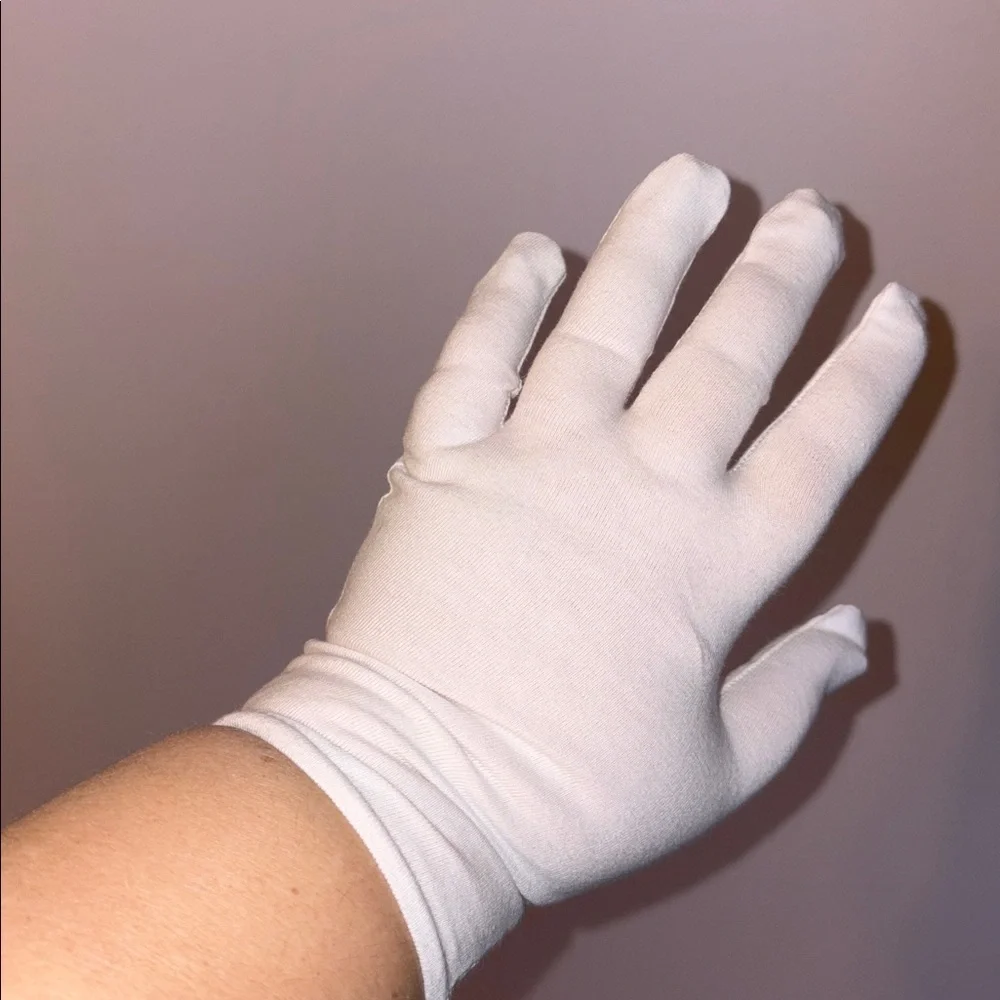 Unbranded White Church Dress Up Short Gloves